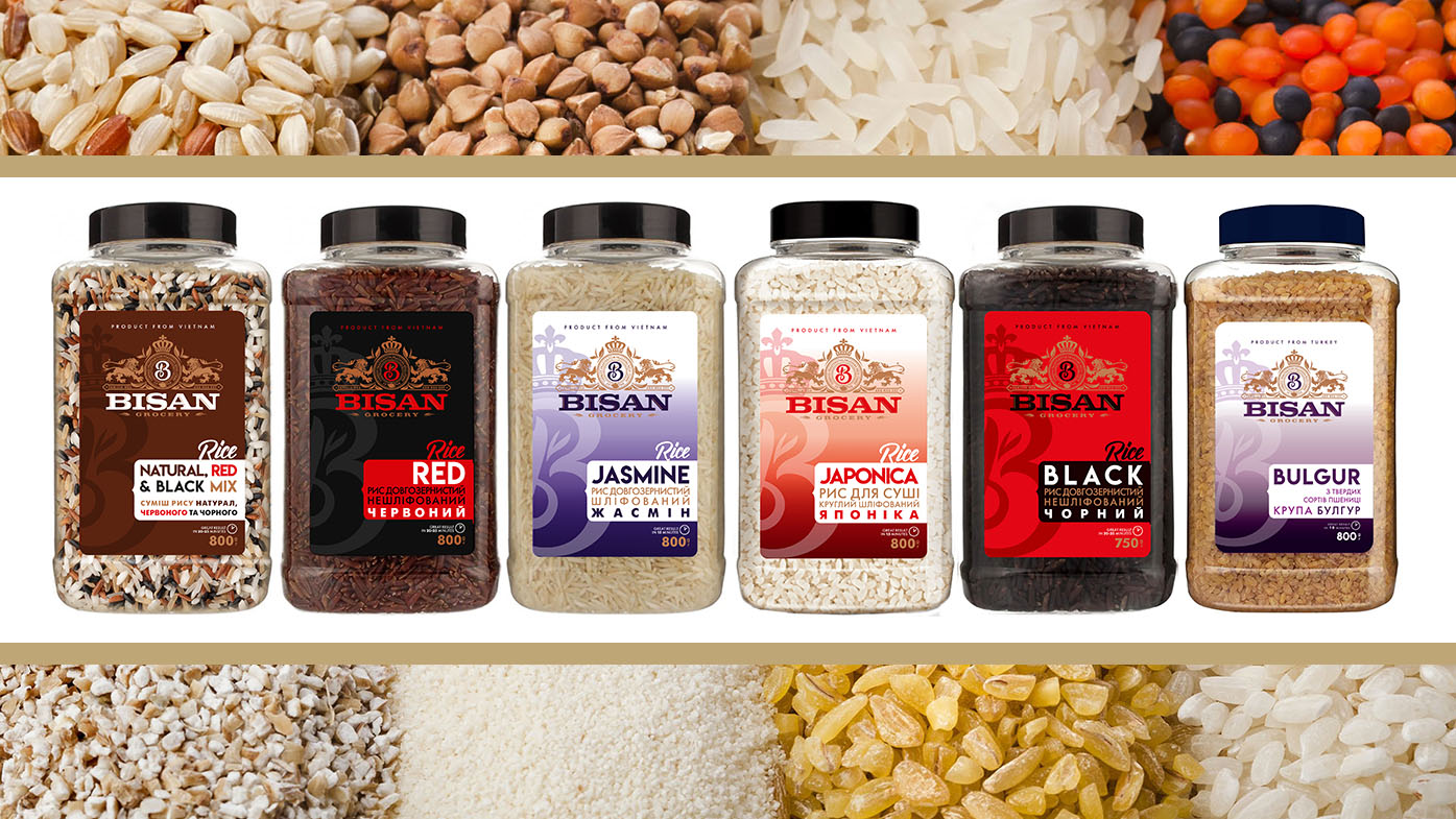 Нова продукція BISAN GROCERY: крупи у твіст банках